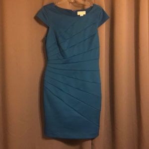 Blue dress cap sleeve